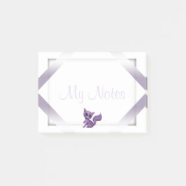 Bloco De Notas Meu gatinho do roxo dos post-it das notas