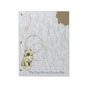 Bloco De Notas Meu Keeshond Comeu Meu Plano De Lição