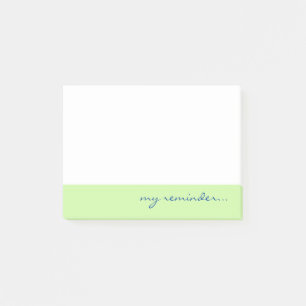Bloco De Notas Meu Lembrete Borda Verde