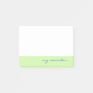 Bloco De Notas Meu Lembrete Borda Verde