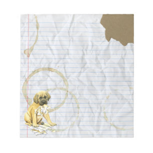 Bloco De Notas Meu Mastiff Comeu meu Plano de Lição