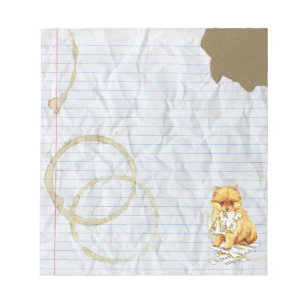 Bloco De Notas Meu Plano De Lição De Usa Pomerano