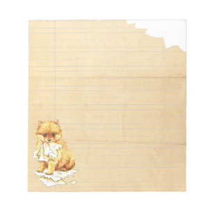 Bloco De Notas Meu Pomeraniano Comeu Minha Mão