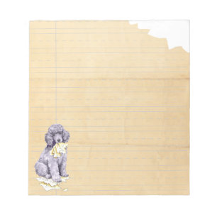 Bloco De Notas Meu Poodle Padrão Comeu Meu Trabalho De Casa