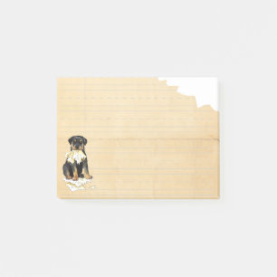 Bloco De Notas Meu Rottweiler comeu meus trabalhos de casa