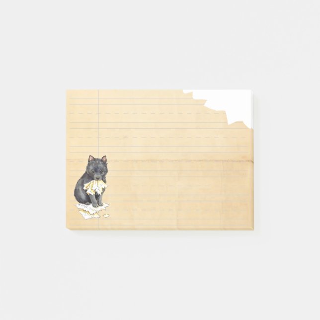 Bloco De Notas Meu Schipperke Comeu Meu Trabalho De Casa (Frente)
