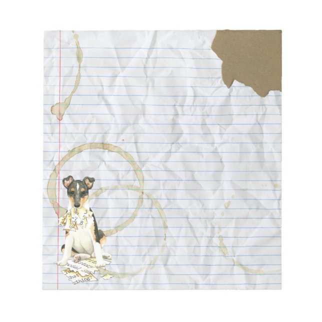 Bloco De Notas Meu Suave Collie Comeu Meu Plano De Lição (Frente)