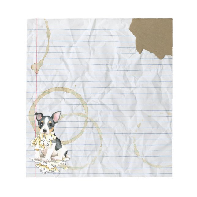 Bloco De Notas Meu Ursinho Roosevelt Terrier Ate Meu Plano De Liç (Frente)