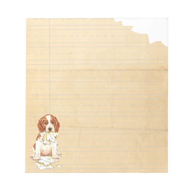 Bloco De Notas Meu Welsh Springer Comeu Minha Casa (Frente)