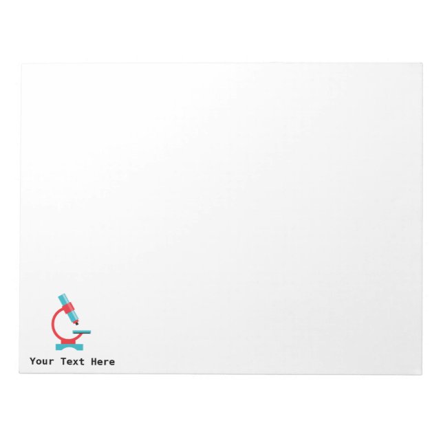 Bloco De Notas Microscópio de Biologia de Professores de Ciência (Frente)