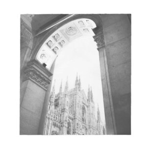 Bloco De Notas Milão Itália, Galeria Vista do Duomo