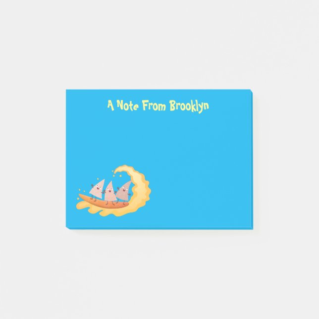 Bloco De Notas Milhas de nachos, batatas fritas, canecas, surf (Frente)