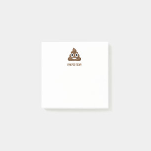 Bloco De Notas Mim Emoticon hoje de sorriso de Pooped