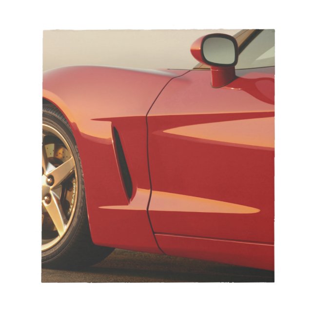 Bloco De Notas Minha corveta vermelha (Frente)