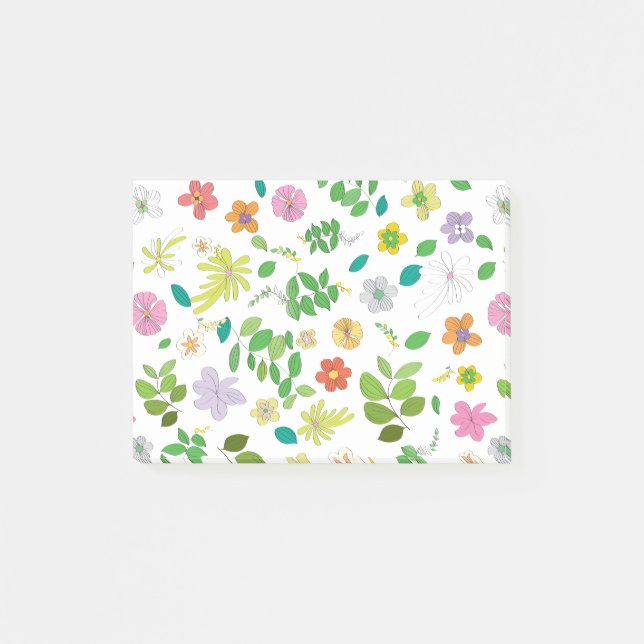 Bloco De Notas Minha Design de Flor 6 (Frente)