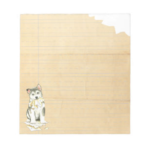 Bloco De Notas Minha Malemute Comeu Minha Homework