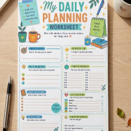 Bloco De Notas Minha Planilha de Planejamento Diário ⭐