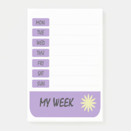 Bloco De Notas Minha semana no fim