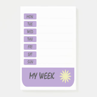 Bloco De Notas Minha semana no fim