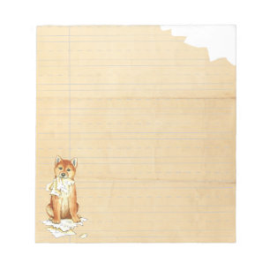 Bloco De Notas Minha Shiba Inu Comeu Meu Trabalho De Casa