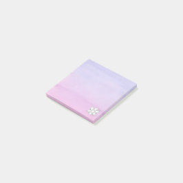 Bloco De Notas Mini cor d'água quadrada rosa púrpura