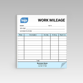 Bloco De Notas Mini Daily Work Mileage Log Sheet Notepad