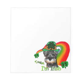 Bloco De Notas Miniatura Schnauzer St Patricks