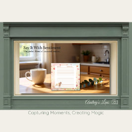 Bloco De Notas Miniature Horse Storybook Valentine’s Day Script