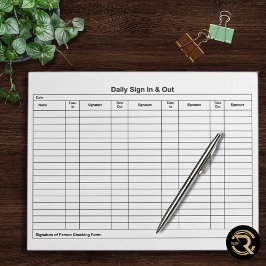 Bloco De Notas Minimal Sign In Sign Out Notepad