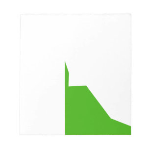 Bloco De Notas Minimalismo branco verde