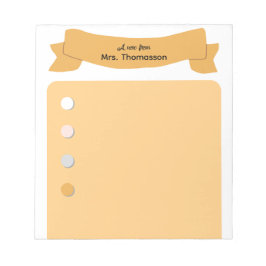 Bloco De Notas Minimalist Bullet Point Teacher Notepad