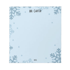 Bloco De Notas Minimalist Pastel Blue Shapes & Polka Dots Notepad