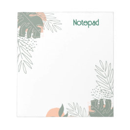 Bloco De Notas Minimalist plant paper notebook