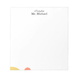 Bloco De Notas Minimalist Teacher Notepad