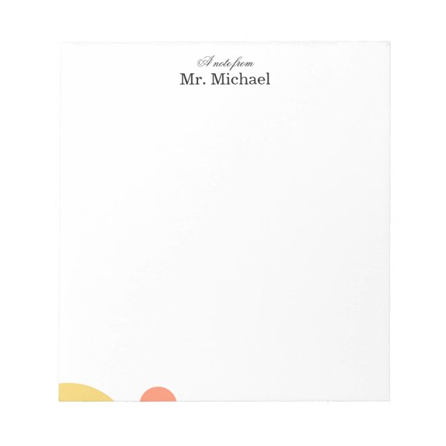 Bloco De Notas Minimalist Teacher Notepad (Frente)