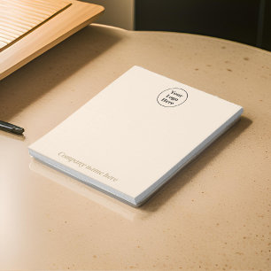 Bloco de notas minimalista bege simples