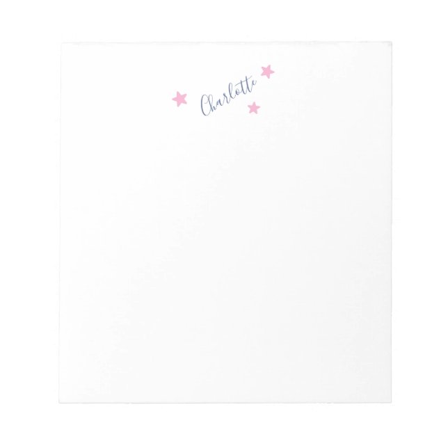 Bloco De Notas Minimalista Elegante Clássico Nome Profissional (Frente)