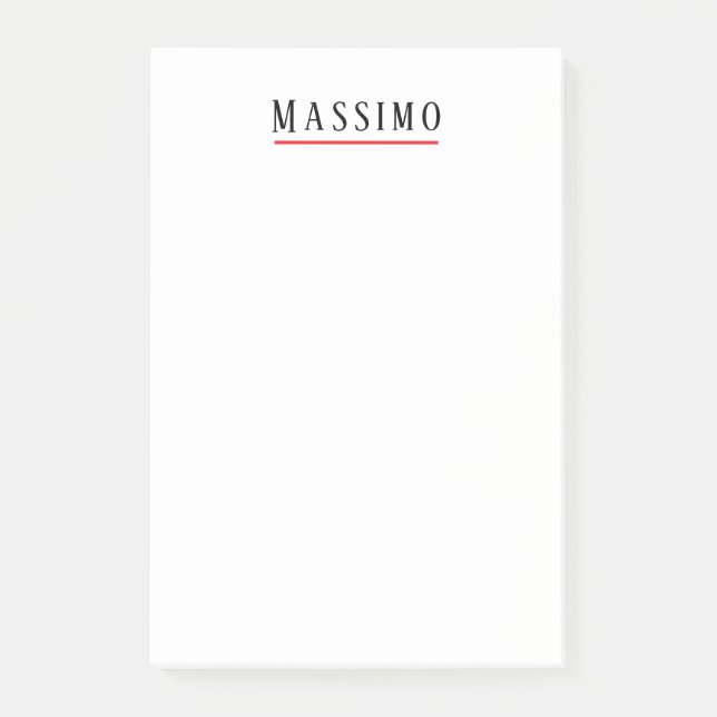 Bloco De Notas Minimalista Elegante Clássico Profissional Simples (Frente)