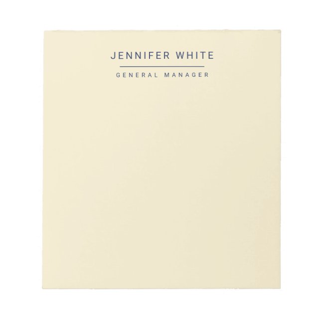 Bloco De Notas Minimalista Elegante Moderno Simples (Frente)