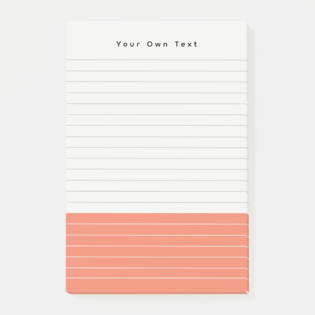 Bloco de notas minimalista minimalista personaliza (Frente)