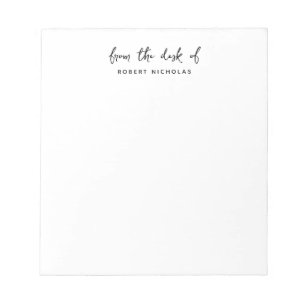 Bloco De Notas Minimalista Moderna Da Mesa De Personalizada