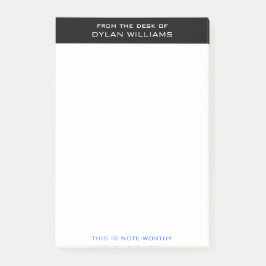 Bloco De Notas Minimalista moderno personalizado da mesa de