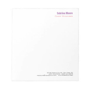 Bloco De Notas Minimalista Moderno Simples Profissional