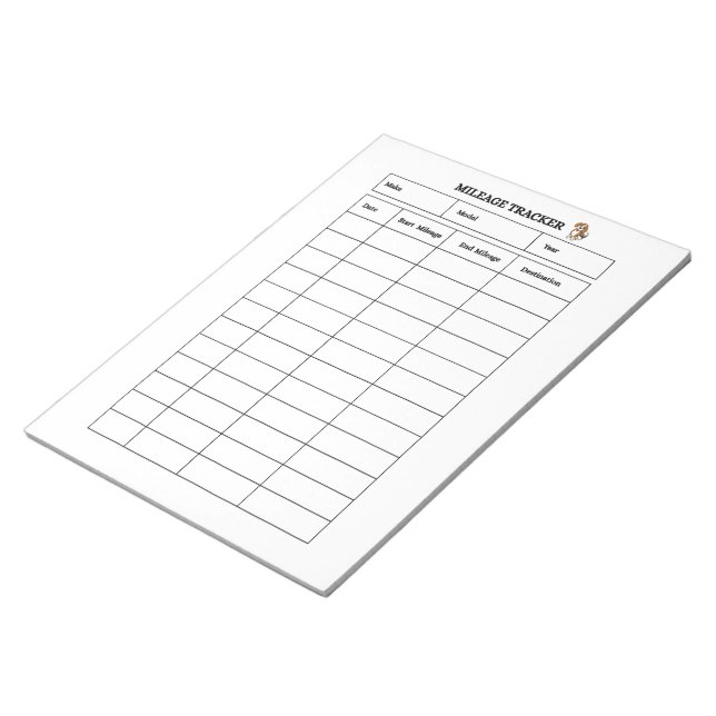 Bloco de Notas Minimalista para Registro de Quilom (Inclinado)
