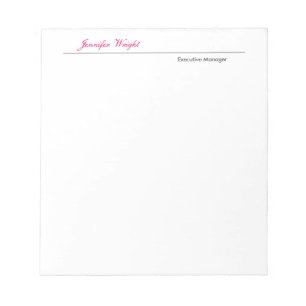 Bloco De Notas Minimalista profissional elegante caligrafia simpl
