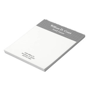 Bloco De Notas Minimalista Profissional Preto Texturizado Empresa