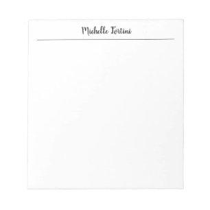 Bloco De Notas Minimalista Profissional Simples Fonte Clássica