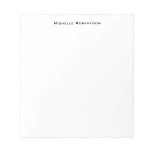 Bloco De Notas Minimalista Profissional Simples Moderno