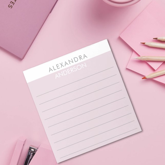 Bloco De Notas Mínimo de Chic Profissional Elegante (Elegant Professional Chic Minimal Notepad)