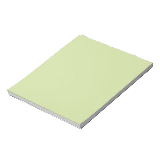 Bloco De Notas Mínimo de cor verde-claro-mate simples (Invertido)